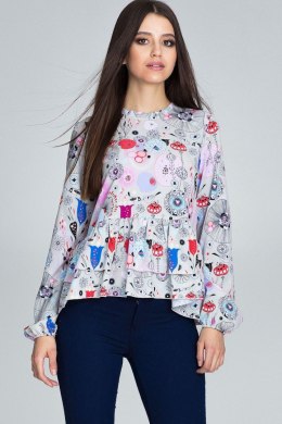 Bluzka Model M594 Wzór 73 - Figl - XL