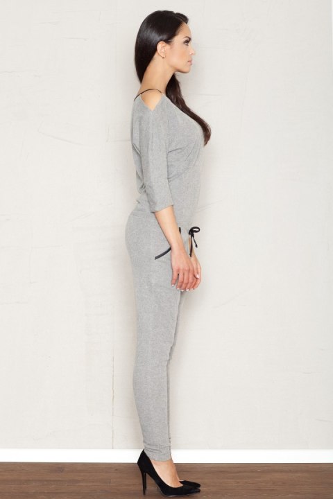Kombinezon Damski Model 356 Dark Grey - Figl - XL Kombinezon Damski Model 356 Dark Grey - Figl - XL