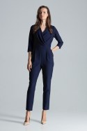 Kombinezon Damski Model M672 Navy - Figl - XL Kombinezon Damski Model M672 Navy - Figl - XL