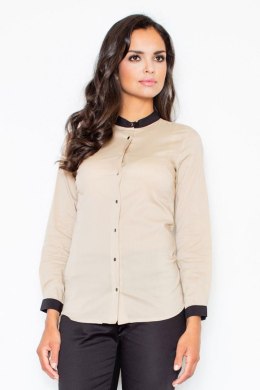 Koszula Damska Model M157 Beige - Figl - XL