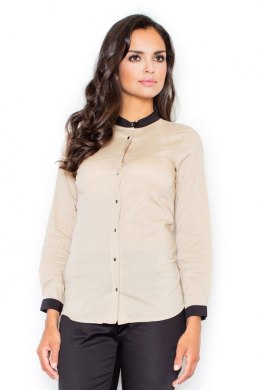 Koszula Damska Model M157 Beige - Figl - XL