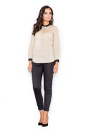 Koszula Damska Model M157 Beige - Figl - XL Koszula Damska Model M157 Beige - Figl - XL