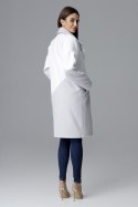 Płaszcz Damski Model M626 Grey/White - Figl - XL