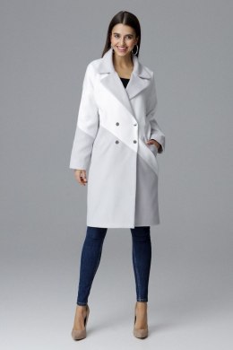 Płaszcz Damski Model M626 Grey/White - Figl - M