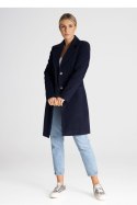 Płaszcz Damski Model M989 Navy - Figl - XS Płaszcz Damski Model M989 Navy - Figl - XS
