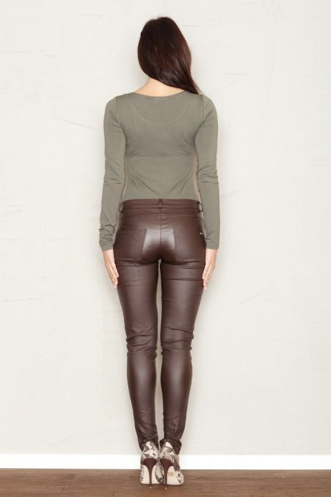Spodnie Damskie Model 361 Brown - Figl - XL Spodnie Damskie Model 361 Brown - Figl - XL