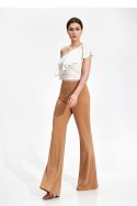 Spodnie Damskie Model M874 Beige - Figl - XL Spodnie Damskie Model M874 Beige - Figl - XL