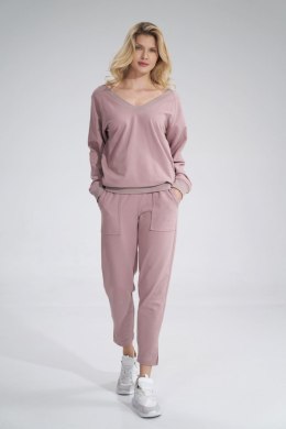 Spodnie Dresowe Model M778 Dark Pink - Figl - L