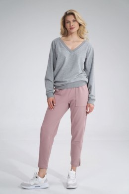 Spodnie Dresowe Model M778 Dark Pink - Figl - L