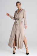 Sukienka Model M1000 Beige - Figl - L Sukienka Model M1000 Beige - Figl - L