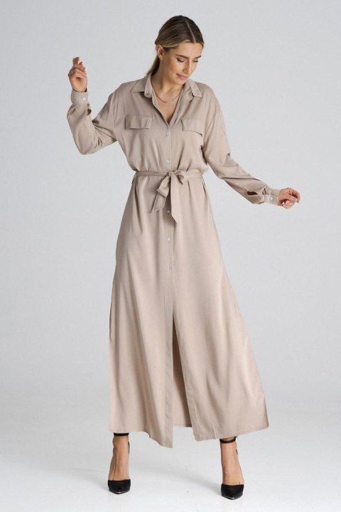Sukienka Model M1000 Beige - Figl - L Sukienka Model M1000 Beige - Figl - L