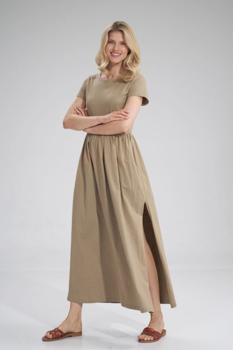 Sukienka Model M787 Beige - Figl - S Sukienka Model M787 Beige - Figl - S