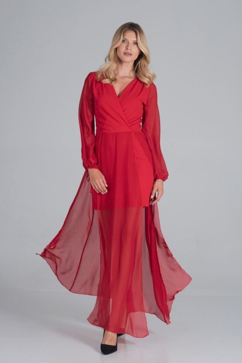 Sukienka Model M850 Red - Figl - XL Sukienka Model M850 Red - Figl - XL