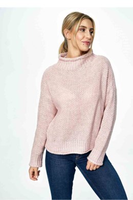 Sweter Damski Model M886 Light Pink - Figl - uniwersalny