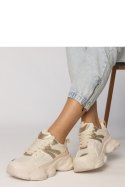 Buty Sportowe Model Sandra 88218 Beige/Gold - PRIMO - 40 Buty Sportowe Model Sandra 88218 Beige/Gold - PRIMO - 40