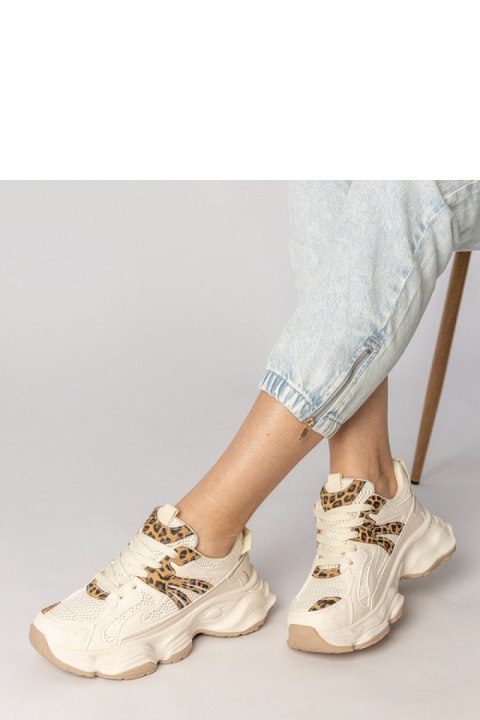 Buty Sportowe Model Sandra 88218 Beige/Panterka - PRIMO - 39 Buty Sportowe Model Sandra 88218 Beige/Panterka - PRIMO - 39