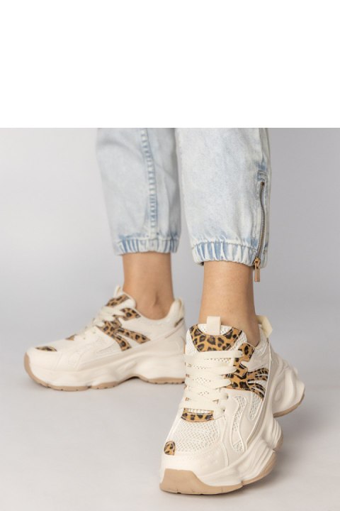Buty Sportowe Model Sandra 88218 Beige/Panterka - PRIMO - 39 Buty Sportowe Model Sandra 88218 Beige/Panterka - PRIMO - 39