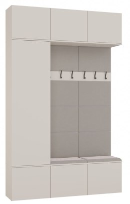 Garderoba HAGA III 1Sz2W KASZMIR BEŻ Szafa + 2x Wieszak