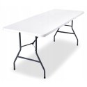 Składany stół cateringowy, turystyczny, do ogrodu 70 x 180 cm biały SC02