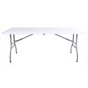 Składany stół cateringowy, turystyczny, do ogrodu 70 x 180 cm biały SC02