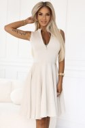 Sukienka Model 573-3 Beige - Numoco - L Sukienka Model 573-3 Beige - Numoco - L