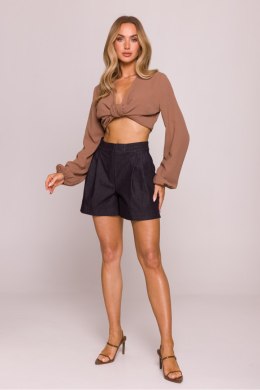 Szorty Damskie Model MOE860 Grafit - Moe - XL