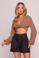 Szorty Damskie Model MOE860 Grafit - Moe - M Szorty Damskie Model MOE860 Grafit - Moe - M
