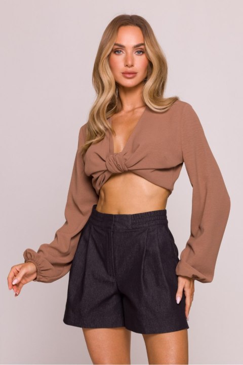 Szorty Damskie Model MOE860 Grafit - Moe - M Szorty Damskie Model MOE860 Grafit - Moe - M