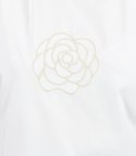 T-shit bluzka koszulka z haftem róża ROSALIA (Biały)