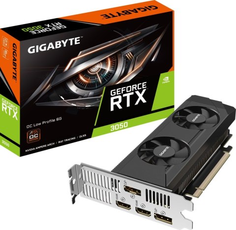 Karta graficzna Gigabyte GeForce RTX 3050 6GB OC Low Profile GDDR6 Karta graficzna Gigabyte GeForce RTX 3050 6GB OC Low Profile GDDR6