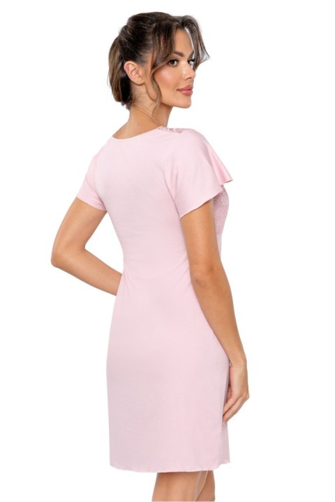 Koszulka nocna Koszula Nocna Model Luiza Powder Pink - Donna - M Koszulka nocna Koszula Nocna Model Luiza Powder Pink - Donna - M