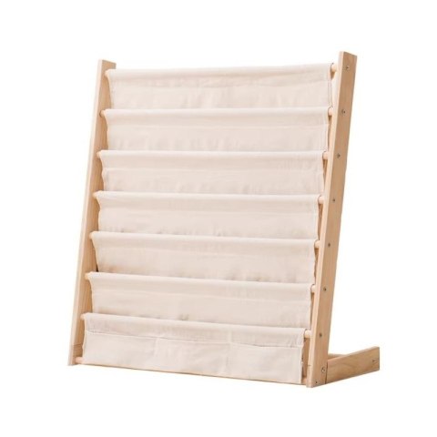 Bücherregal, 6-stufiger Ständer, Buchorganizer mit Taschen 79 x 60 cm SZ45 Bücherregal, 6-stufiger Ständer, Buchorganizer mit Taschen 79 x 60 cm SZ45