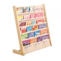 Bücherregal, 6-stufiger Ständer, Buchorganizer mit Taschen 79 x 60 cm SZ45