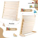 Bücherregal, 6-stufiger Ständer, Buchorganizer mit Taschen 79 x 60 cm SZ45