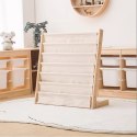 Bücherregal, 6-stufiger Ständer, Buchorganizer mit Taschen 79 x 60 cm SZ45