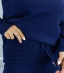 Dzianinowy zestaw dresowy z luźną bluzą i spodniami MARBELLA (Granatowy) Dzianinowy zestaw dresowy z luźną bluzą i spodniami MARBELLA (Granatowy)