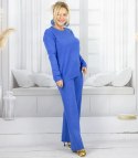 Dzianinowy zestaw dresowy z luźną bluzą i spodniami MARBELLA (Niebieski) Dzianinowy zestaw dresowy z luźną bluzą i spodniami MARBELLA (Niebieski)
