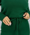 Dzianinowy zestaw dresowy z luźną bluzą i spodniami MARBELLA (Zielony)