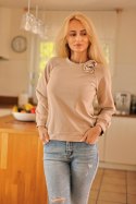 Bluza Damska Model Similan Beige - Mirale - L Bluza Damska Model Similan Beige - Mirale - L