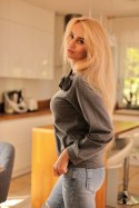 Bluza Damska Model Similan Grey - Mirale - s Bluza Damska Model Similan Grey - Mirale - s