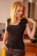 Bluzka Model Peony Black - Mirale - XXL Bluzka Model Peony Black - Mirale - XXL