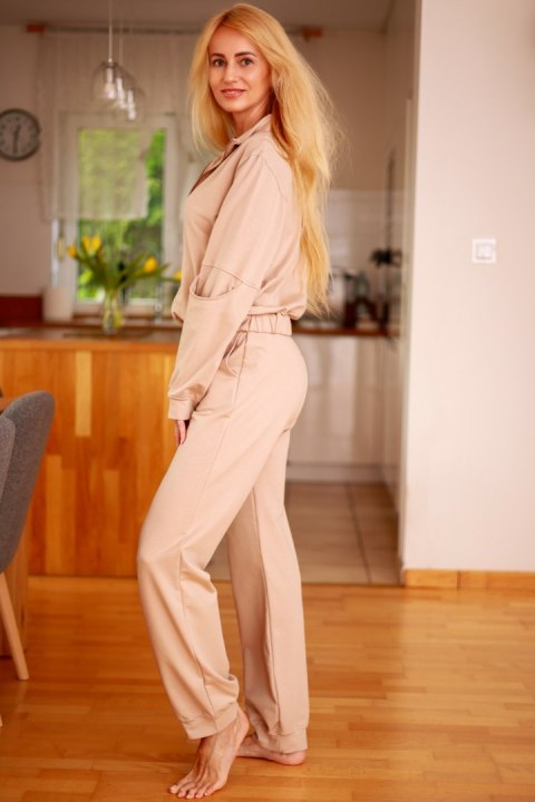 Spodnie Dres Model Fogo Beige - Mirale - s Spodnie Dres Model Fogo Beige - Mirale - s