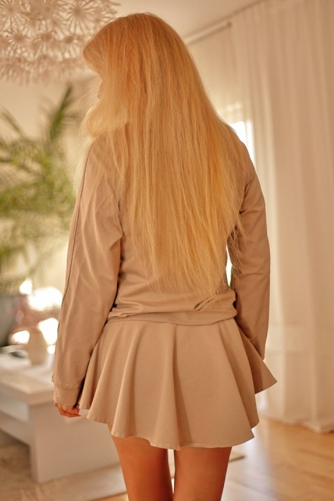 Spodnie Spódnicospodnie Model Nai Beige - Mirale - XL Spodnie Spódnicospodnie Model Nai Beige - Mirale - XL