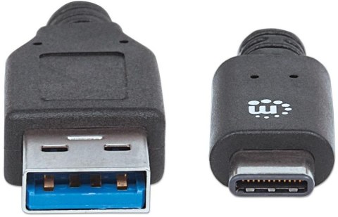 Kabel USB MANHATTAN USB 3.1 typ C (wtyk) 1 Kabel USB MANHATTAN USB 3.1 typ C (wtyk) 1