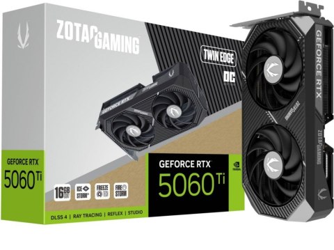 Karta graficzna ZOTAC GAMING GeForce RTX 5060 Ti 16GB TWIN EDGE OC GDDR7 (ZT-B50620H-10M)