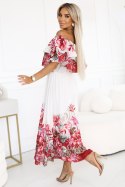 Sukienka Model 606-1 Red Ombre - Numoco - uniwersalny Sukienka Model 606-1 Red Ombre - Numoco - uniwersalny