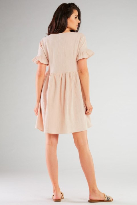 Sukienka Model M260 Beige - Infinite You - S/M Sukienka Model M260 Beige - Infinite You - S/M