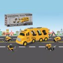 Zestaw laweta transportowa autka budowlane koparka dźwięk światło SX700-10 Zestaw laweta transportowa autka budowlane koparka dźwięk światło SX700-10