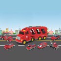 Zestaw strażacki laweta pojazdów straż pożarna tir dźwięk światło SX700-11 Zestaw strażacki laweta pojazdów straż pożarna tir dźwięk światło SX700-11
