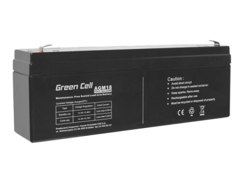 Bateria do zasilacza awaryjnego GREEN CELL AGM18 Bateria do zasilacza awaryjnego GREEN CELL AGM18